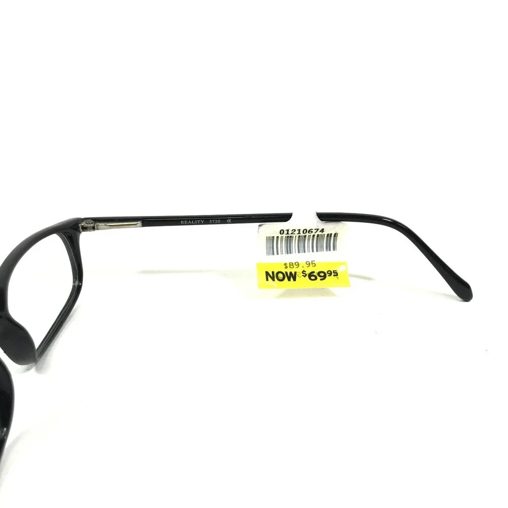 Reality R 3720 BLACK Eyeglasses Frames Rectangle Full Rim 50-17-140